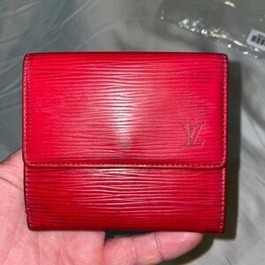 Louis Vuitton Red Epi Men’s Wallet